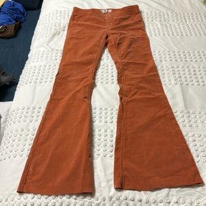 Free People orange pants very very, very tiny corduroy